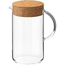 IKEA 365+ Jug with lid, clear glass/cork