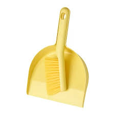 PEPPRIG Dust pan and brush yellow