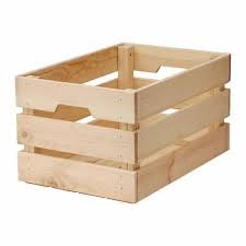 KNAGGLIG Box, pine, stackable size big