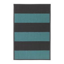 HALSTED Door mat, grey/blue