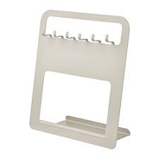 UPPFYLLD Holder for kitchen utensils, light grey/beige